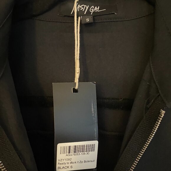 Nasty Gal Women's Tailored Long Sleeve Zip Boilersuit NWT Size Small - Picture 8 of 11